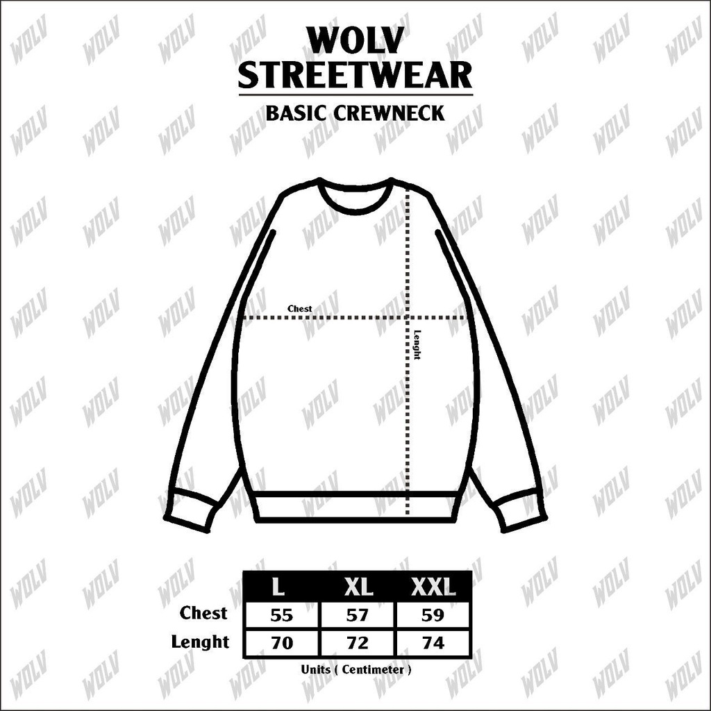 CREWNECK POLOS BASIC OBLONG ORIGINAL WOLV