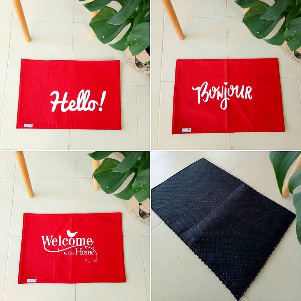 Jual Doormat Quote Merah (Keset/Keset lantai/Keset pintu) Shopee