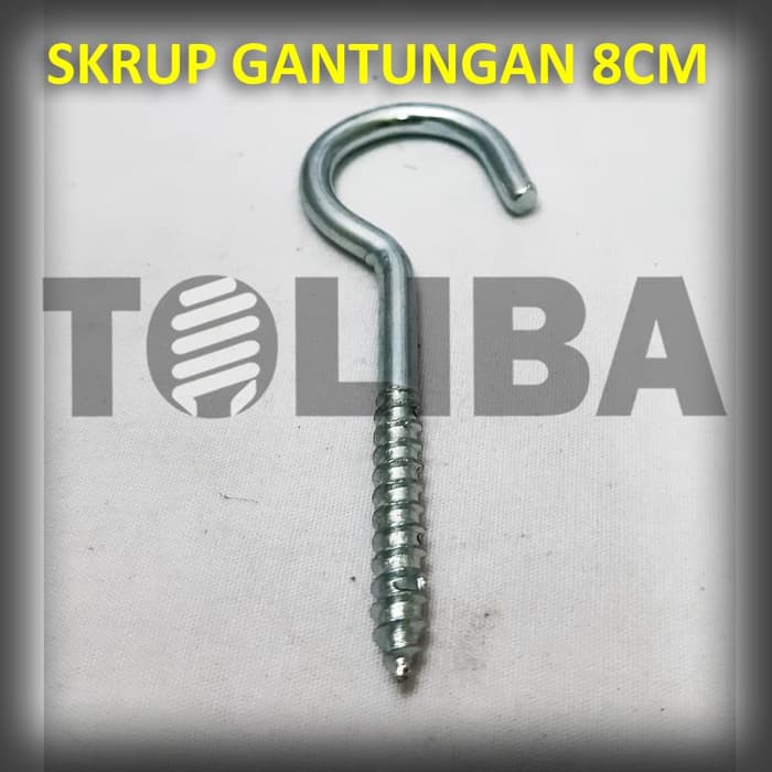 sekrup gantungan hook / skrup sekrup tanda tanya 8 cm gantungan burung