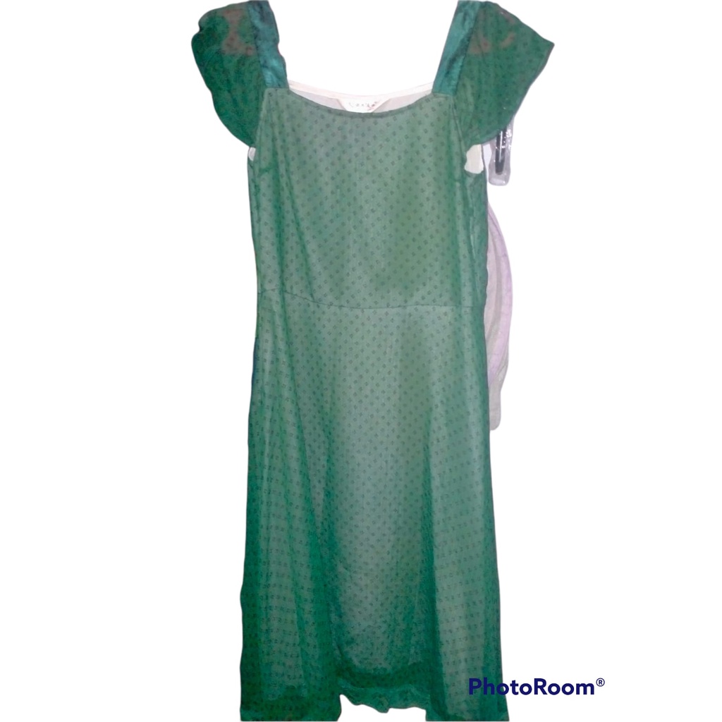 [PRELOVED] DRESS HIJAU NATAL