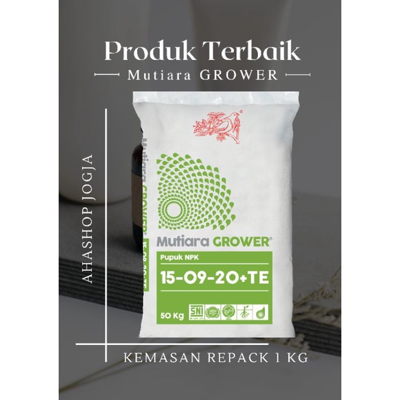 Repack 1 Kg NPK MUTIARA GROWER 150920 / NPK HIJAU NPK BUAH / NPK BOOSTER Buah/ HOLTIKULTURA /YARA WI
