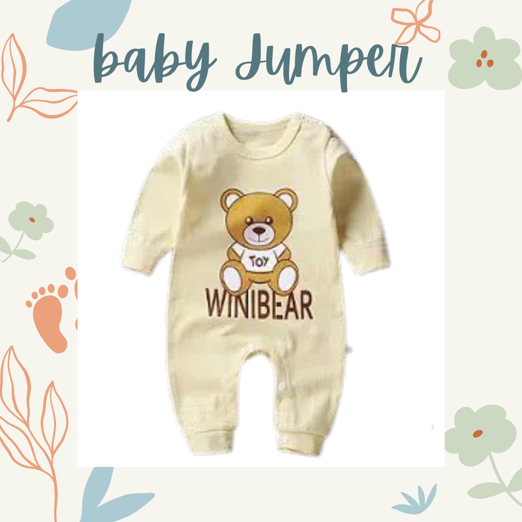 MBSS JUMPER BAYI PANJANG IMPORT 0-6 bulan / romper bayi baju bayi jumper lucu bayi 100% import A1