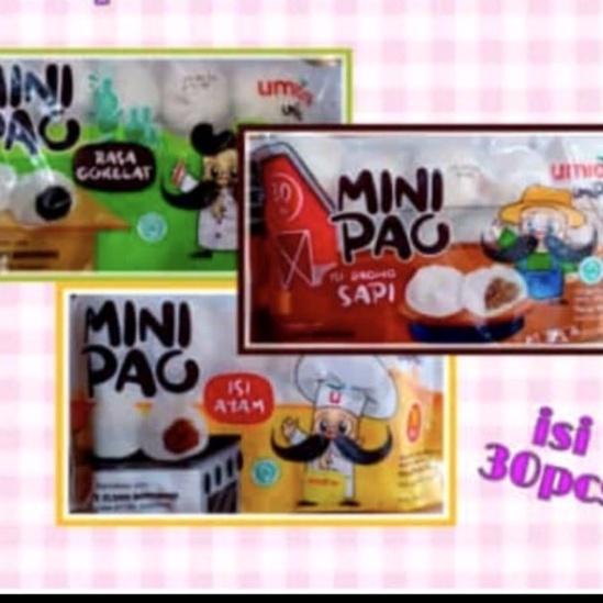 

mini pao lembut bakpao mudah tinggal kukus coklat keju kacang merah ayam