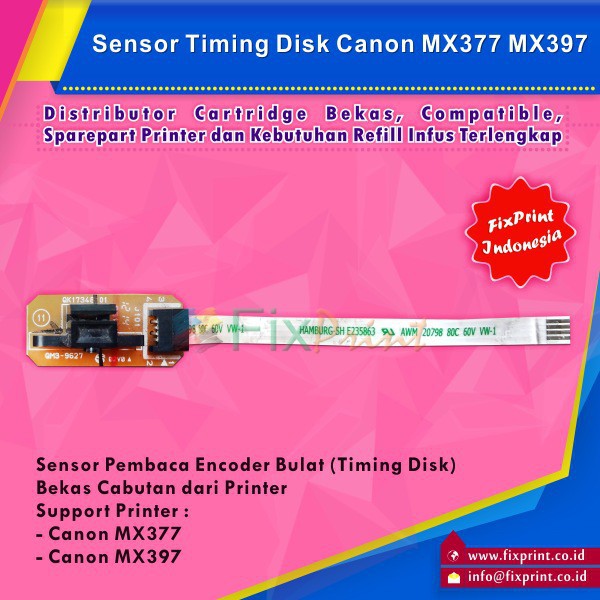 Sensor Timing Disk   Sensor Pembaca Encoder Bulat Canon MX377 377 MX397 397 Murah