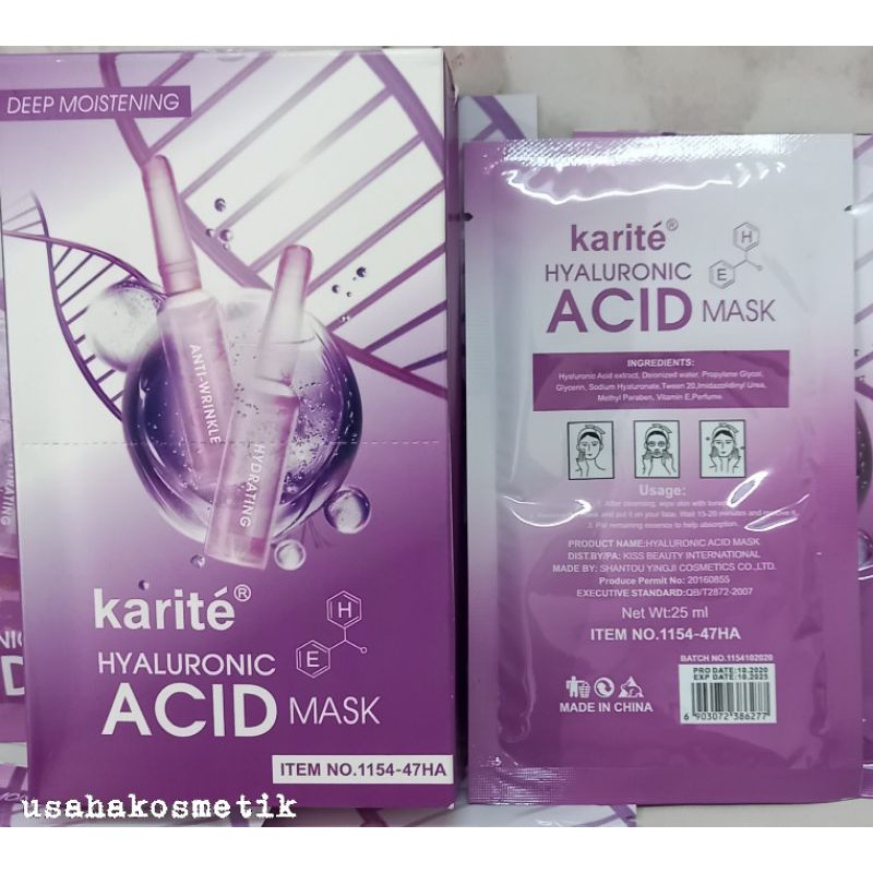 PROMO BESAR  1BOX ISI 10PCS MASER WAJAH ACID KARITE NO.1154-47HA