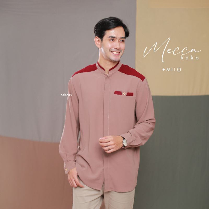Mecca Koko Lengan Panjang Dan Mecca Koko Lengan Pendek Koko Pria Dewasa Baju Atasan Pria by Naisha O