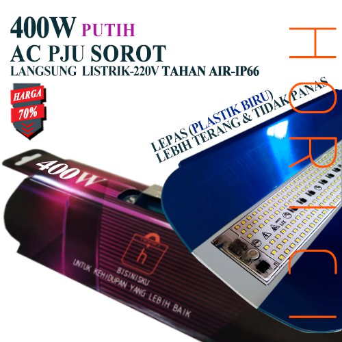 LAMPU JALAN  400W PANJANG / PJU LED SUNLAMP SOROT OUTDOOR