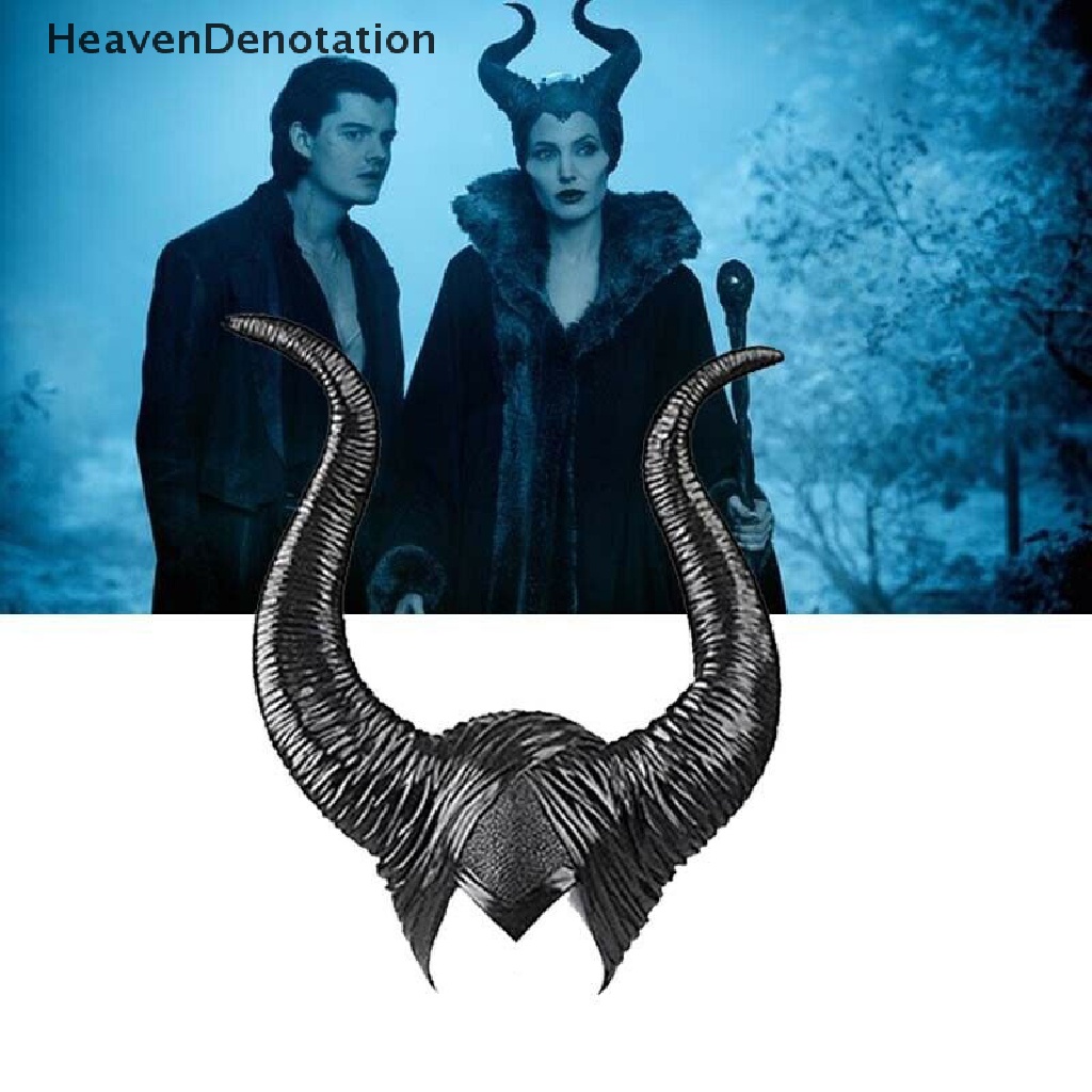 Topi Desain Tanduk Maleficent Evil Queen Untuk Kostum Cosplay Halloween