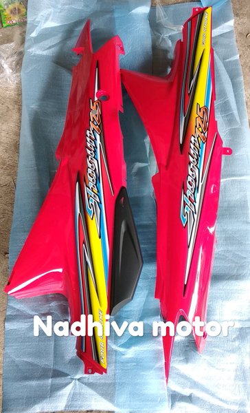 cover body shogun 125 2004 2005 merah