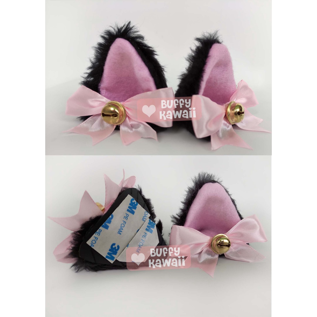 Nekomimi helmet motorcycle kuping kucing helm accesories decoration modification cat ears cosplay harajuku kawaii