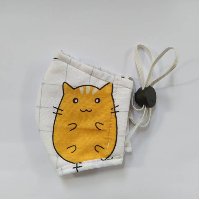 MASKER ANAK PREMIUM 6 LAPIS MOTIF KUCING