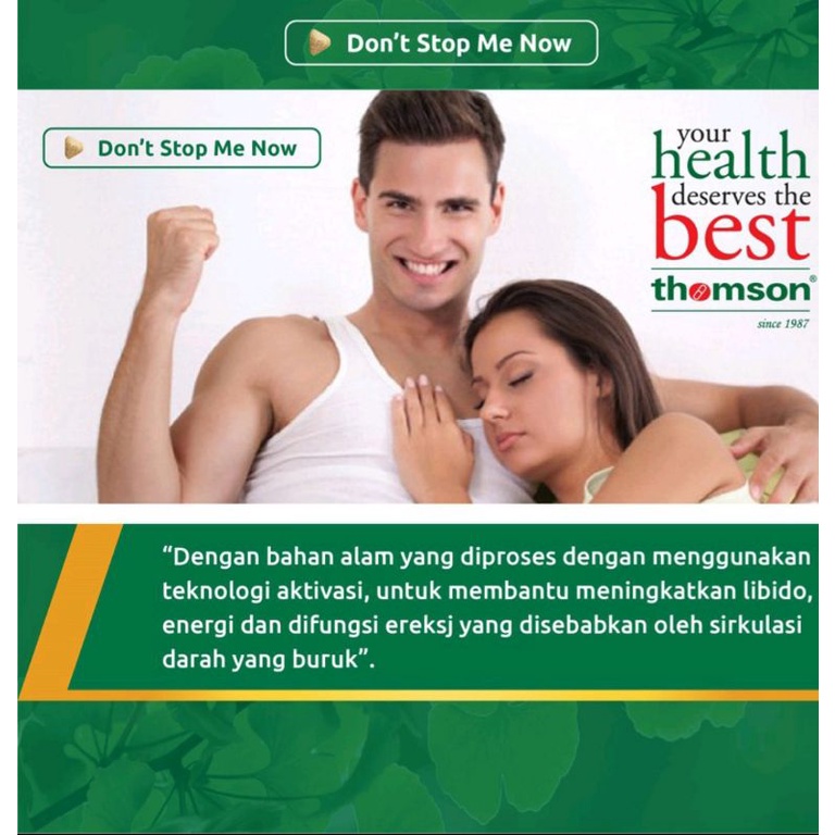 GINKGO BILOBA THOMSON ACTIVATED GINKGO EXTRA Ex 2027/Stamina pria/GINGKO BILOBA/HERBAL/SUPLEMEN/COD/INSTAN/SOMEDAY