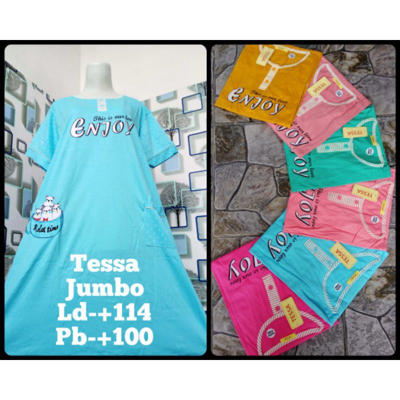 daster kaos jumbo tessa enjoy