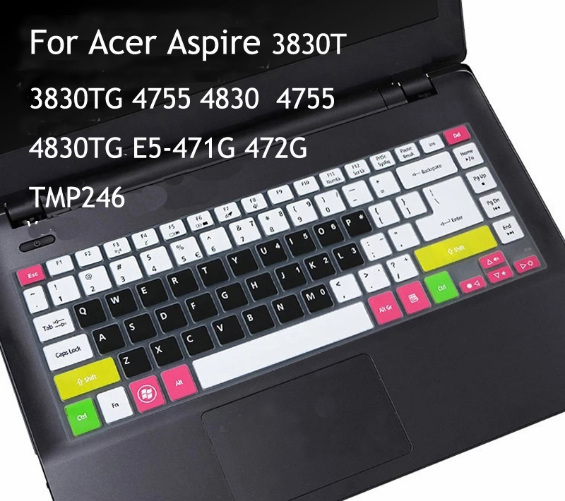 Cover Pelindung Keyboard Laptop Bahan Silikon Ultra Tipis Untuk Acer Aspire 3830tg 4755 4830tg E5-471G 472g Tmp246