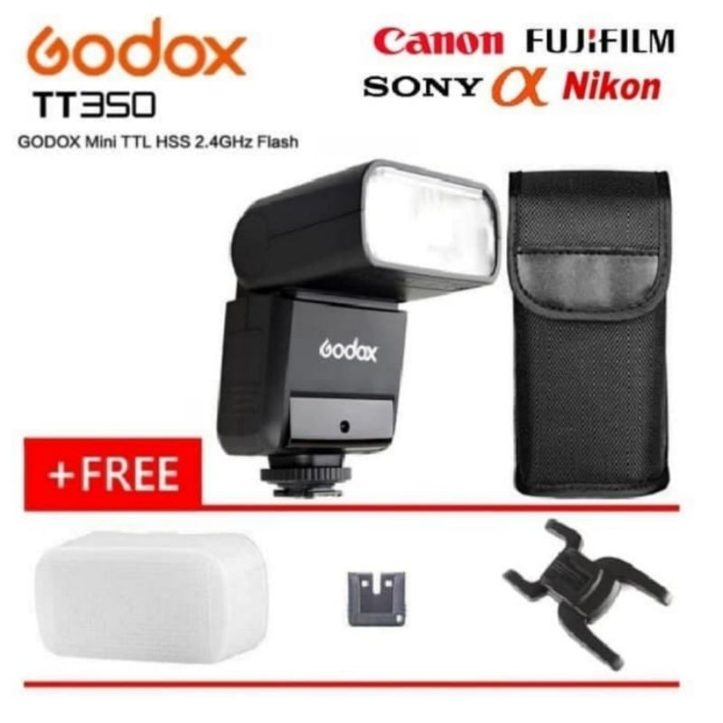 Flash Godox TT-350N TTL Speedlite Godox tt350n ttl free omni diffuser