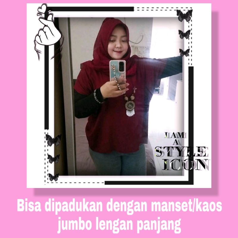 atasan polos big size wanita baju polos jumbo wanita size XXXXL baju polos oversize wanita bahan rayon berkwalitas lembut dan adem