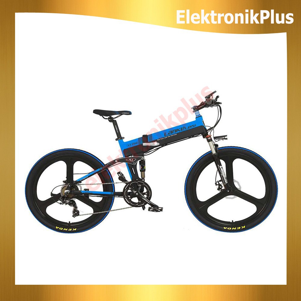 Lankeleisi Sepeda Listrik Moped Elektrik Lipat Elite Version 48V XT750