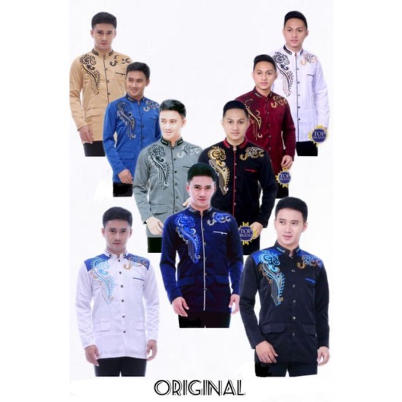 jasko bordir pria dewasa jasko muslim jaskoko pria dewasa  baju koko pria dewasa