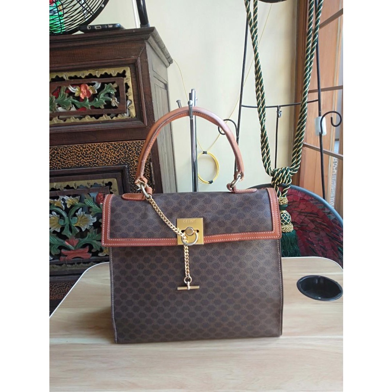 authentic celine macadam trapeze bag vintage preloved