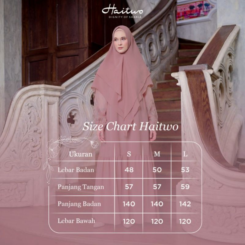 HAITWO RUBY 02 GAMIS PLUS HIJAB TERBARU