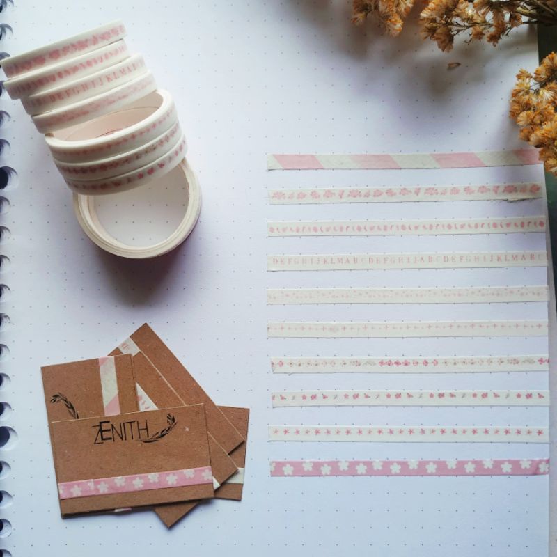 

Washi Tape Sample / Masking Tape Sample for Bullet journal Scrapbooking