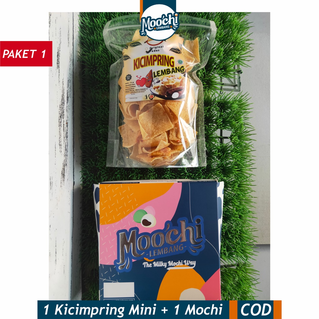 Hemat - 1 Kicimpring dan 1 Mochi - Makanan khas Jawa Barat - Cemilan Bandung - Oleh Oleh Lembang