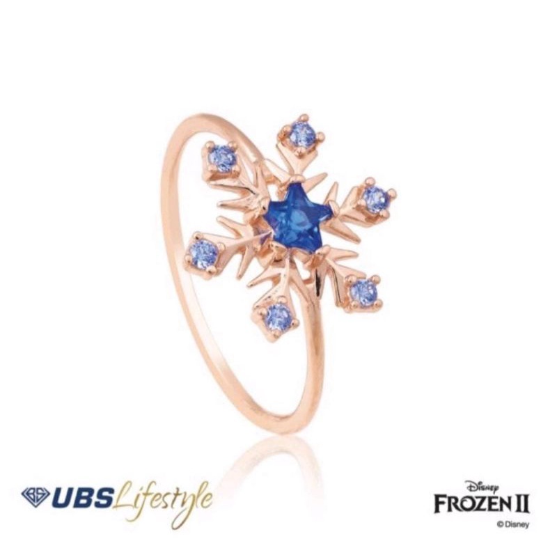CINCIN EMAS UBS DISNEY FROZEN 17K ROSE GOLD - CCY0167R ORIGINAL LIMITED EDITION