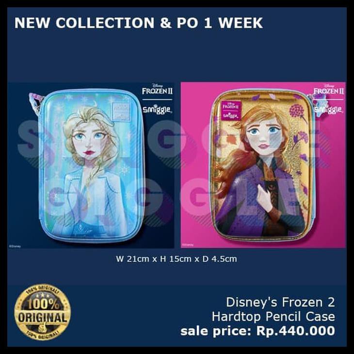 

Produk Terbaik (Ori) Smiggle Disney'S Frozen 2 Hardtop Pencilcase