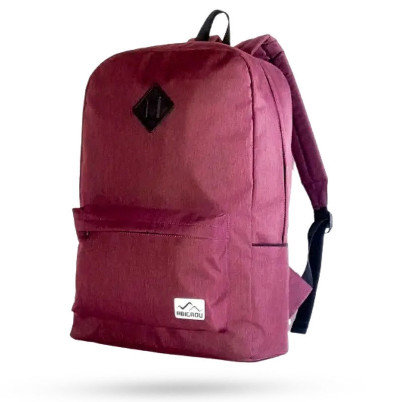 Abigadu  backpack tas Ransel laptop unisex Maroon / tas punggung Laki Laki Perempuan Premium Smp Sma Kuliah Tas Sekolah Pria Wanita Korean Style Backpack Remaja Multifungsi Import Material Murah