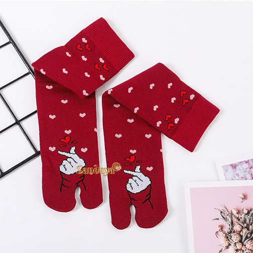 KAOS KAKI NILON PREMIUM JEMPOL WANITA MUSLIMAH MOTIF HATI BESAR