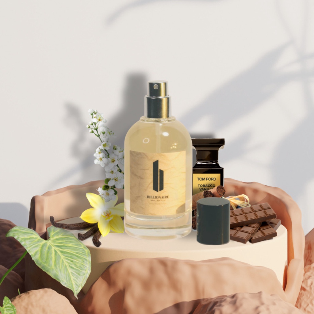 Tom ford tobacco vanille by BILLIONAIRE 50 ml | Eau de Perfume | Parfum Inspired Pria Tahan Lama | Parfum Wangi Tobacco