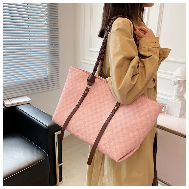 BJ57765 - BROWN/COFFEE/DARKPINK/LIGHTGRAY/LIGHTPINK - TAS TOTE BAG WANITA FASHION IMPORT MODIS ELEGAN TERMURAH TERLARIS TERBARU BAGSTORE JAKARTA TAS BATAM CR7765