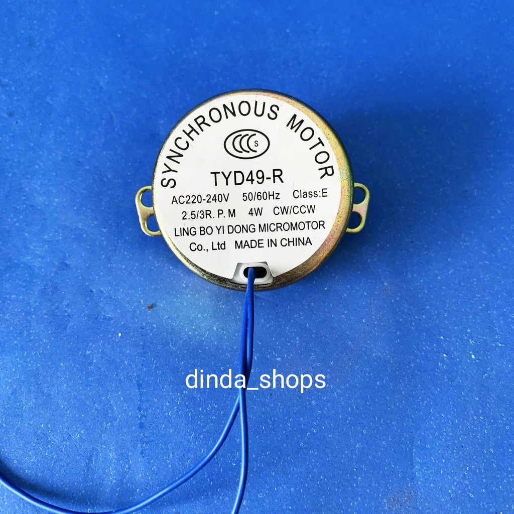 Synchronous Motor Kipas Angin Rotary Rotari Swing Dinamo Kipas 2.5/3 RPM