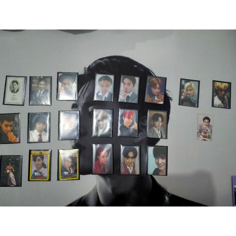 SUHO OFFICIAL PHOTOCARD AND CHANYEOL OFFICIAL PHOTOCARD