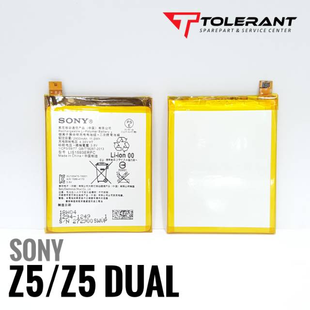 BATTERY BATERAI BATRE SONY Z5 E6653 SO-01H SOV32 E6603 501SO Z5 DUAL E6653 E6653 LIS1593ERPC ORI