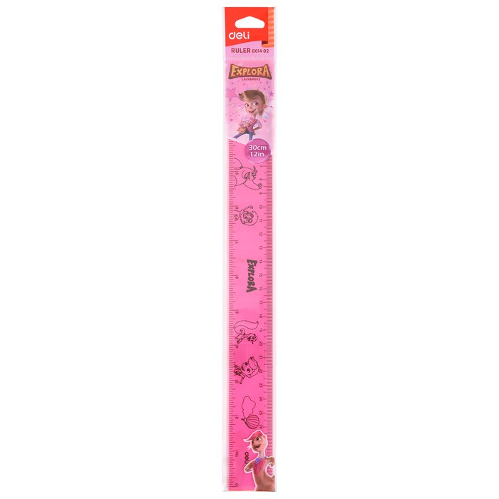 

NEW STOCK DELI EG01402 DRAFTING/RULER PINK,BLUE