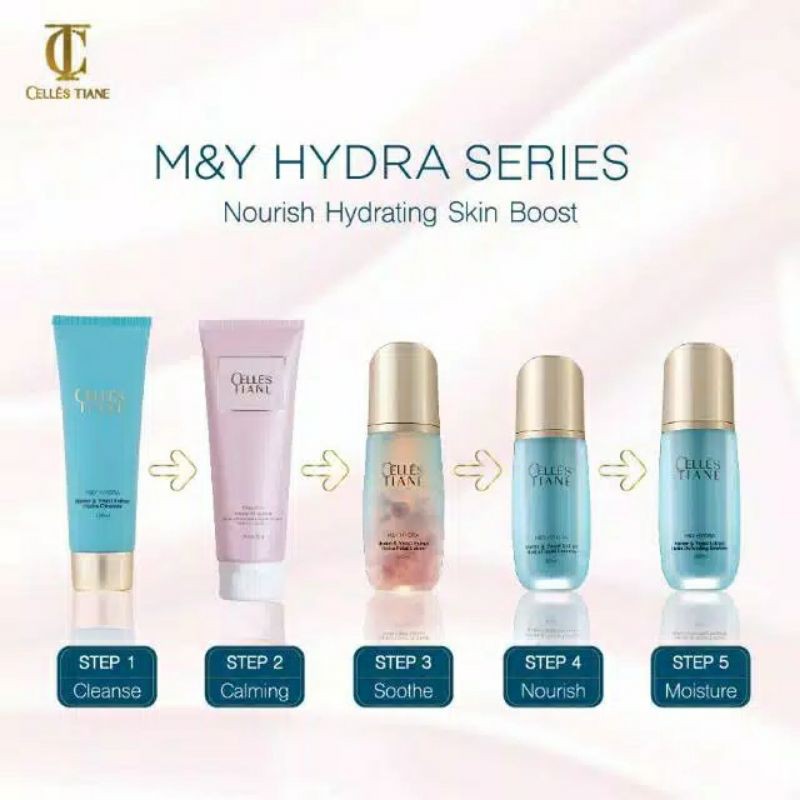 Celles Tiane Marine & Yeast Extract Hydra Series Skin Care Untuk Wajah lembab Terbaik Pria Wanita