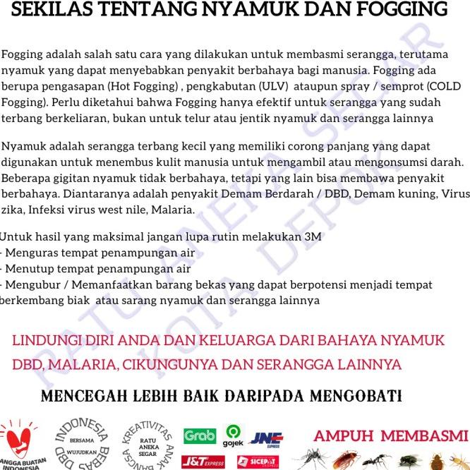 Alat Mesin Foging Fogging Disinfectant Disinfektan Asap Nyamuk Hama