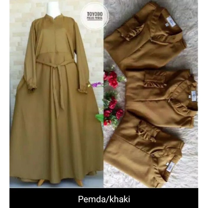 GAMIS KATUN TOYOBO ORI TERMURAH GAMIS TOYOBO PEMDA GAMIS SERAGAM  MURAH.