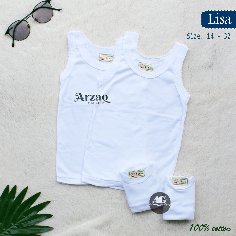 1 pc - Singlet  bayi &amp; Anak  | Singlet Putih / LISA  / Kaos Dalam / Kaos Kutang / Arzaq gallery /  Kaos Singlet