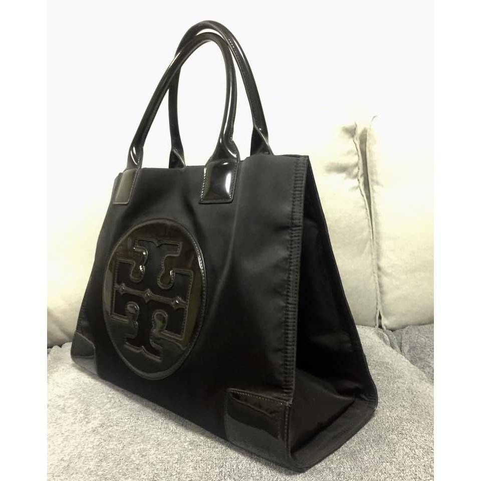 TB Ella 2 Size Original TB Waterproof Nylon with Leather Material Women's Shoulder Bag Tote Shopping Bag 88578