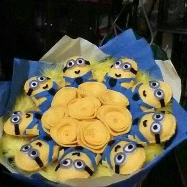 Bucket Boneka Flanel Minion
