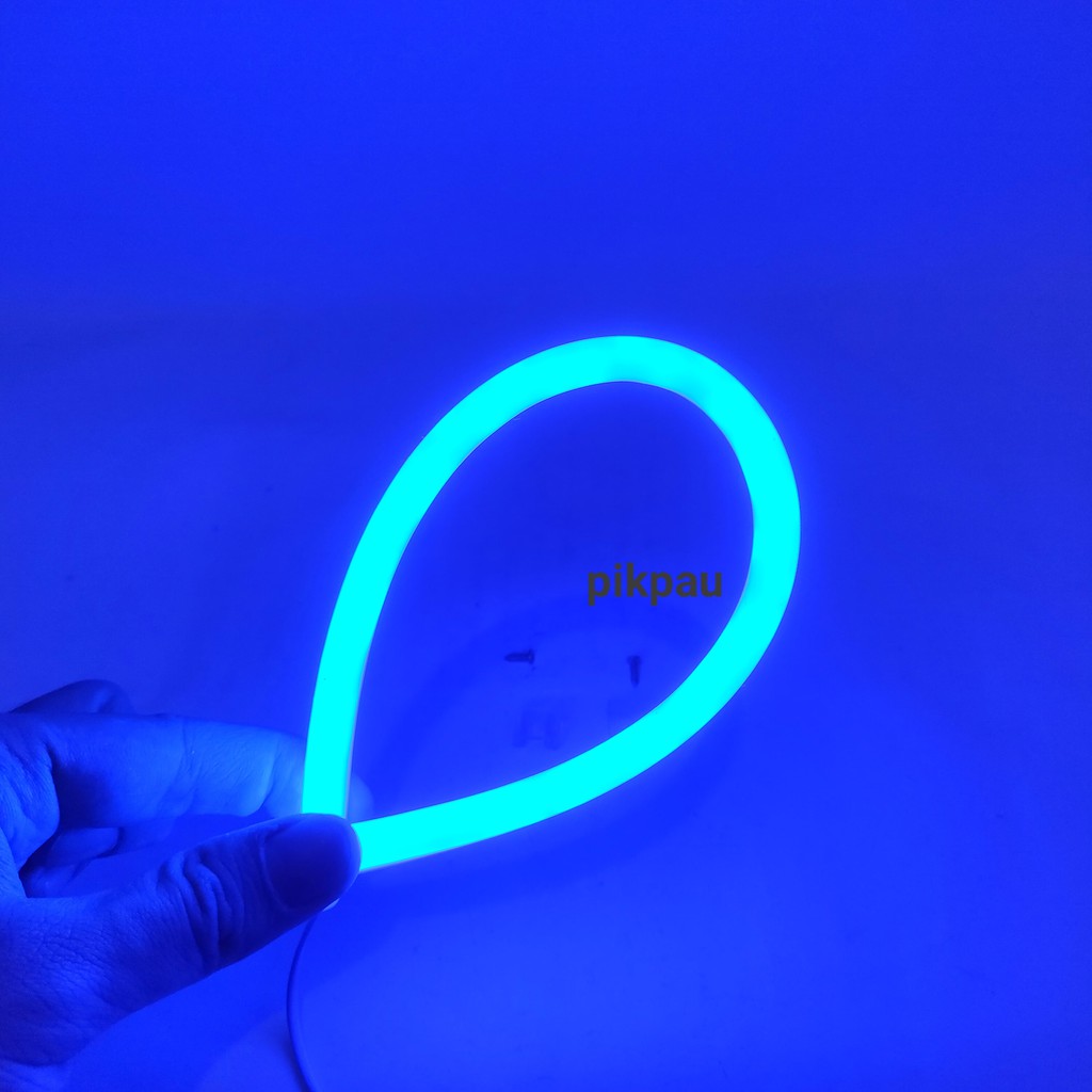 Lampu LED Alis Flexible Alis Motor 30cm LED Warna Biru