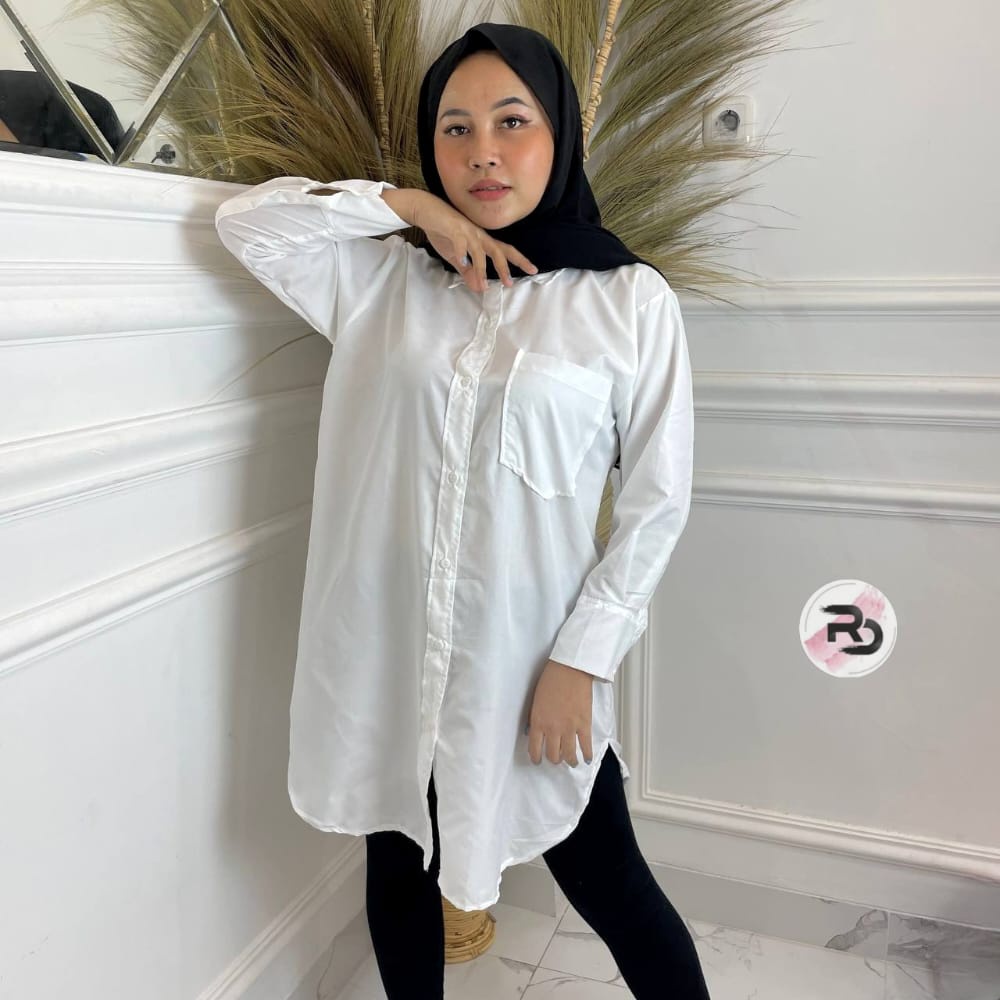 RD FASHION - LISA TOP / TUNIK BAJU ATASAN WANITA / KEMEJA OOTD / RAISA TUNIK QIRANI