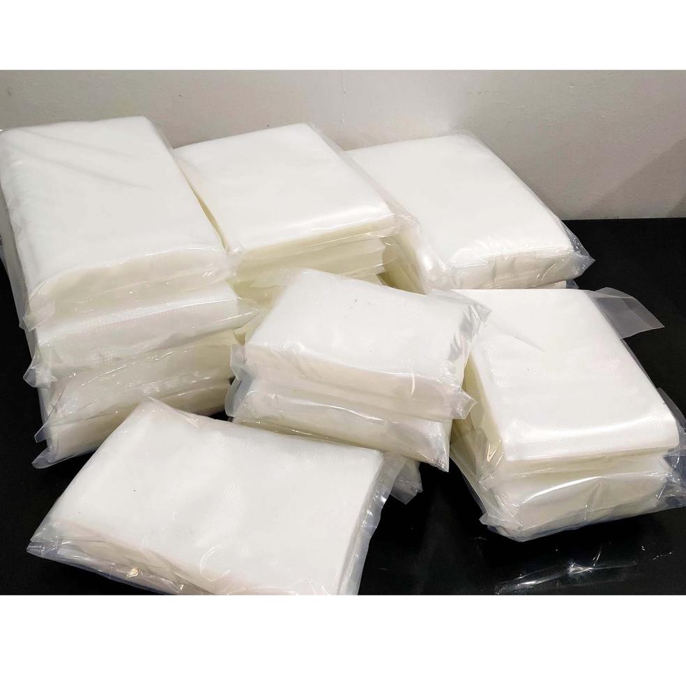

CUCI GUDANG 17x25 Plastic vacuum bag emboss 50pcs / plastik vakum sealer / plastik vakum makanan / v
