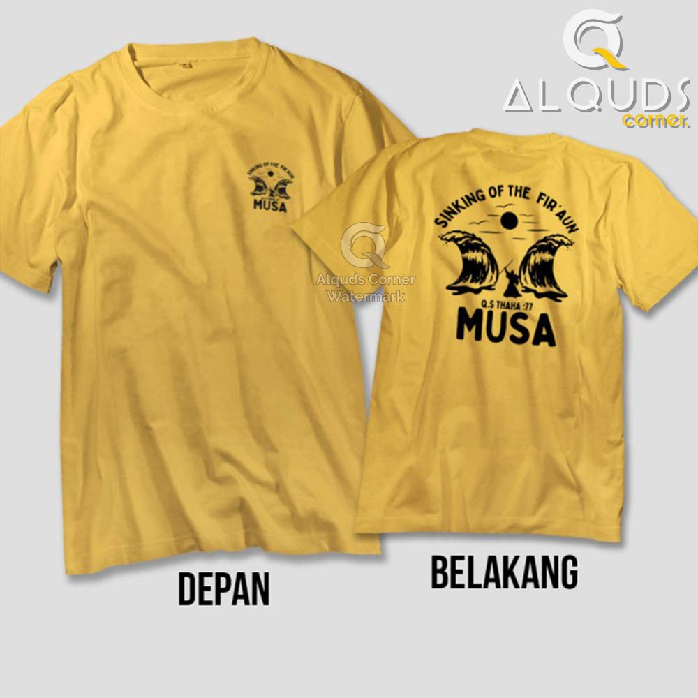 Kaos Dakwah Islami PROPHET MUSA SINKING OF THE FIRAUN / Baju Distro Santri Muslim Nabi Prophet /5609-3