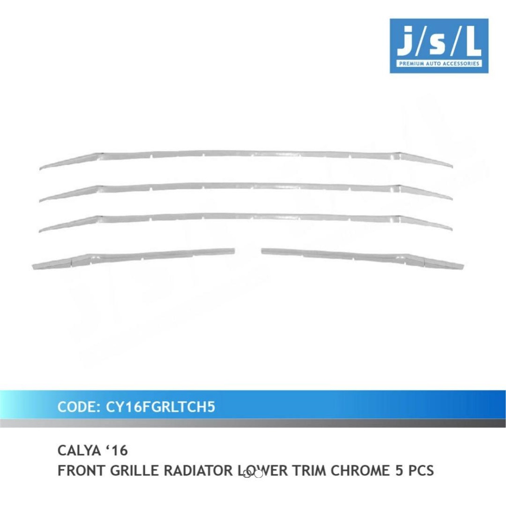 Calya Grill Radiator/Front Grille Radiator Lower Trim Chrome JSL