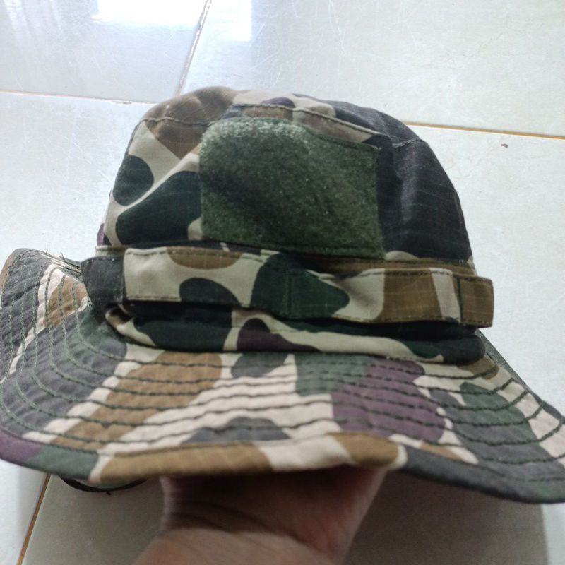 TOPI RIMBA LORENG MALVINAS//BAHAN PALBET //ANTI AIR //TIDAK TEMBus