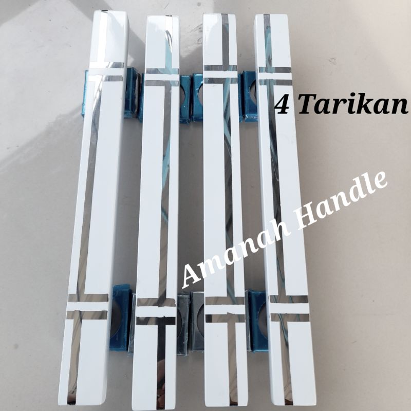 4 Batang Handle pintu rumah stainless 60cm 45cm Putih / Pegangan pintu panjang stainless