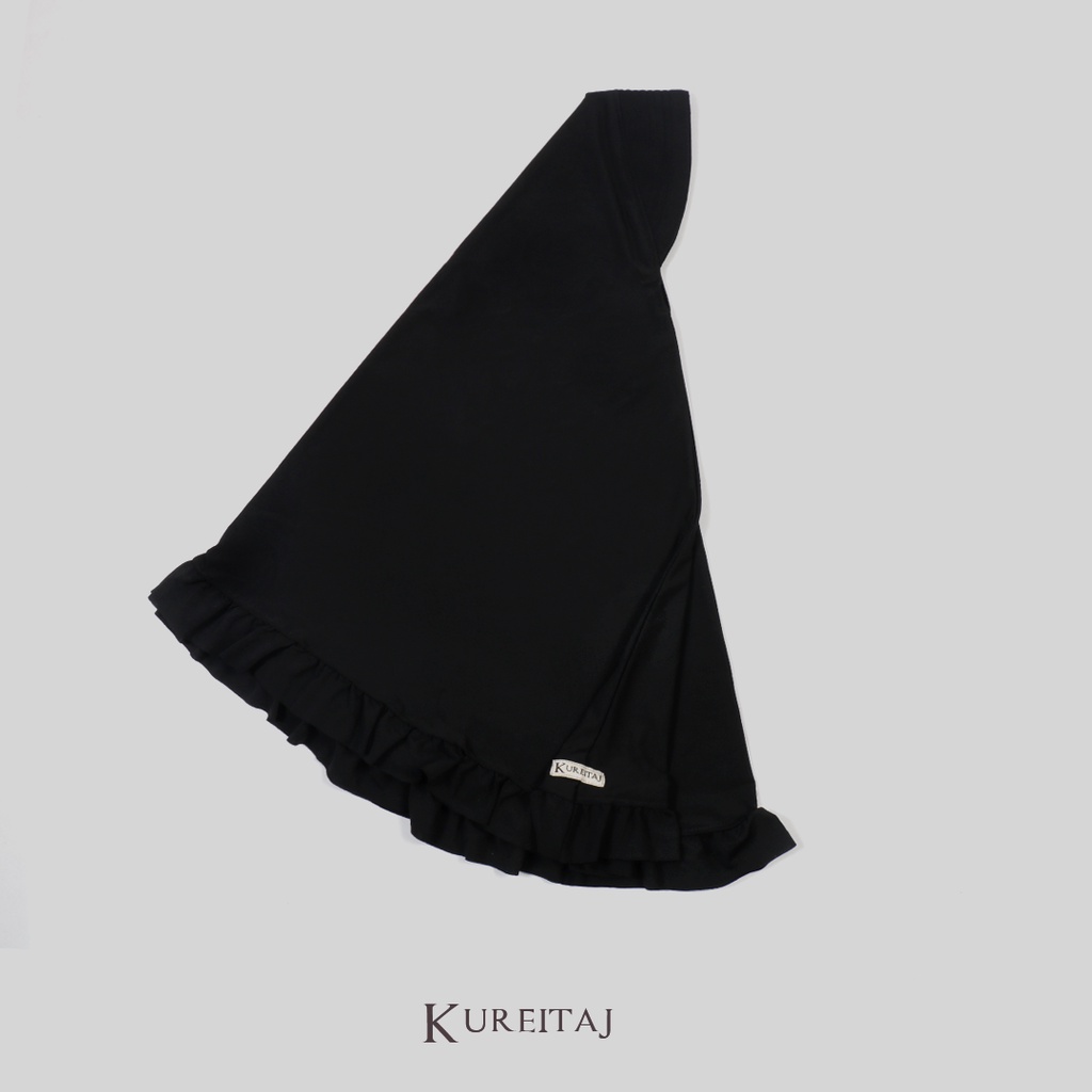 Hijab Instant Jilbab Bergo Khimar Rampel Bergo Polos Bergo Menutup Dada Jilbab Rumah dan Pergi Kureitaj SOFT PED